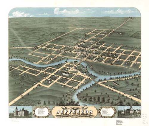 Bird's-eye View of Jefferson Bird's-eye View of Jefferson