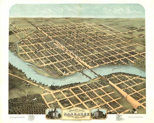 Bird's-eye View of Kankakee