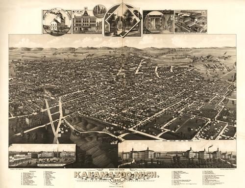 Bird's-eye View of Kalamazoo