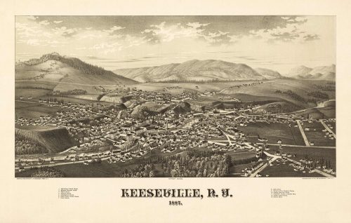 Bird's-eye View of Keeseville