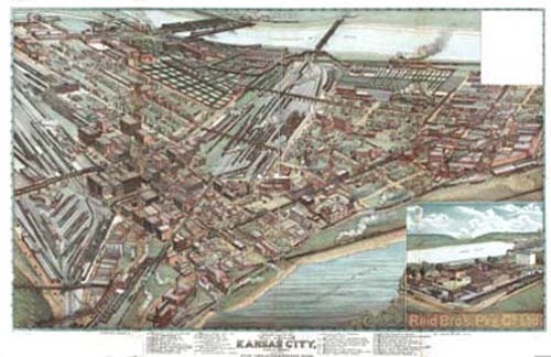 Bird's-eye View of Kansas City Bird's-eye View of Kansas City