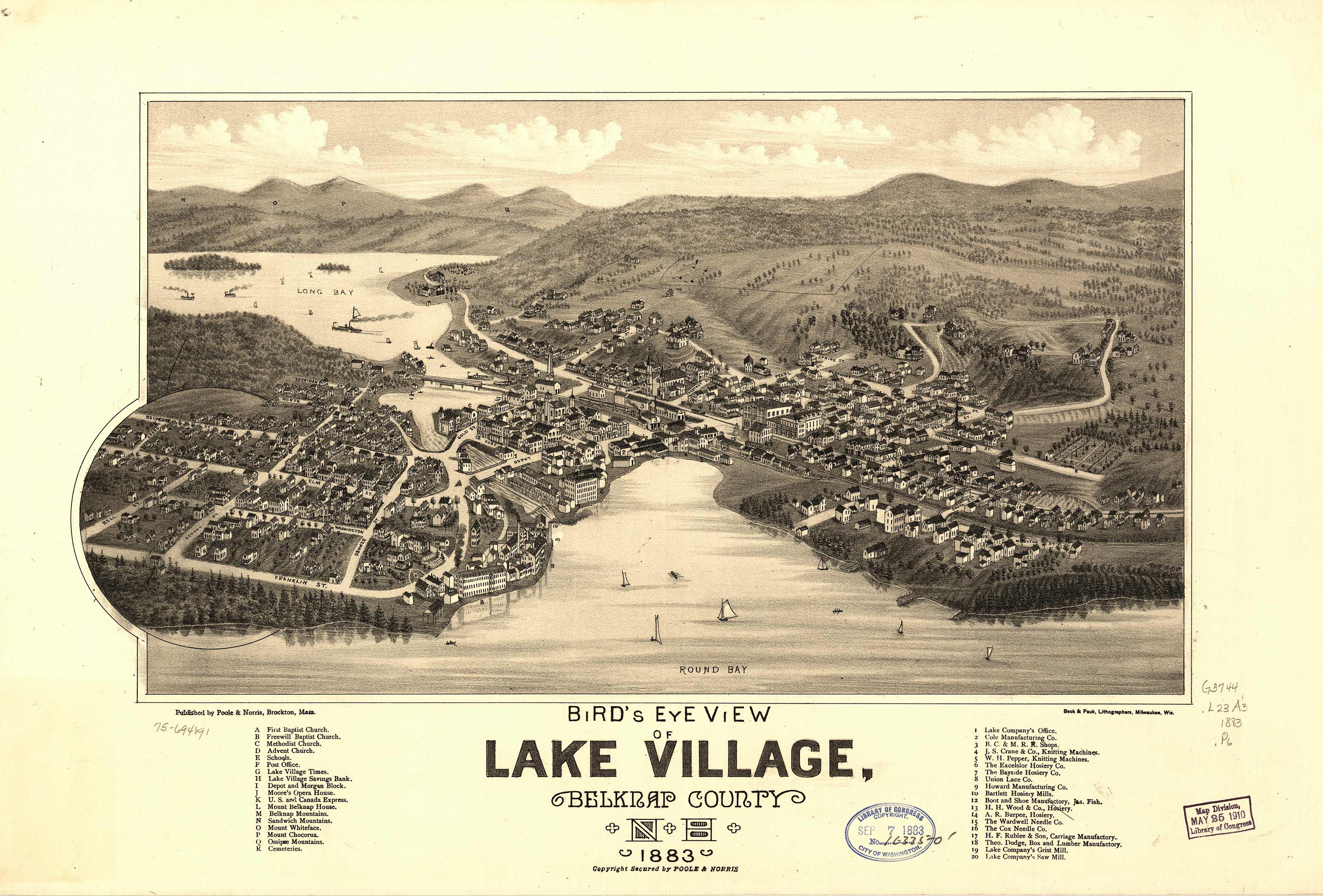 Bird's-eye View of Laconia(Lake Village) Bird's-eye View of Laconia(Lake Village)
