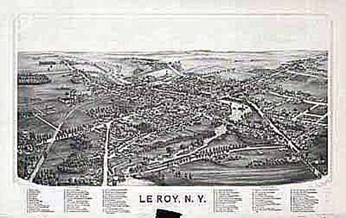 Bird's-eye View of Le Roy Bird's-eye View of Le Roy