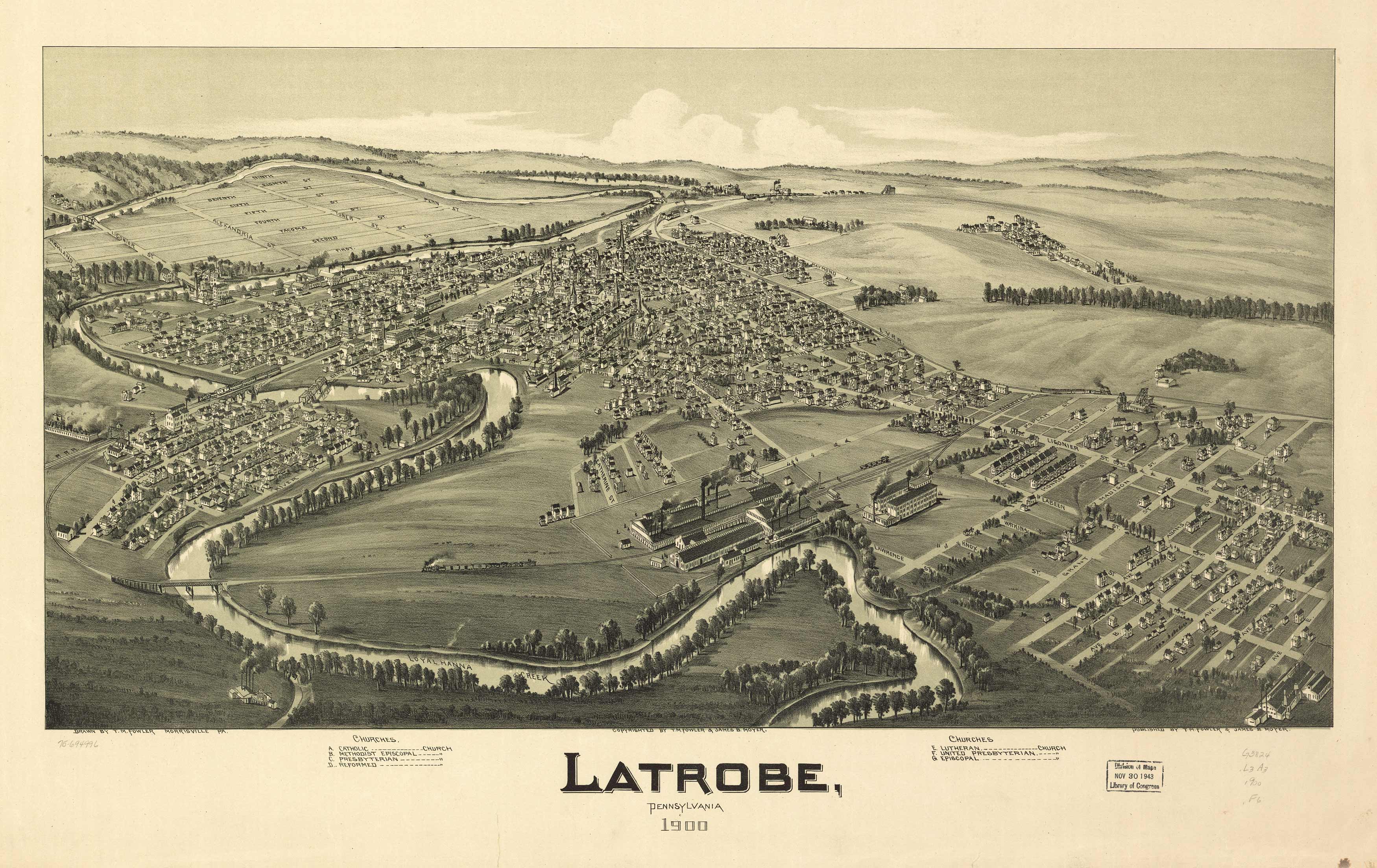 Bird's-eye View of Latrobe Bird's-eye View of Latrobe