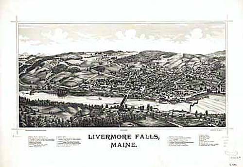 Bird's-eye View of Livermore Falls