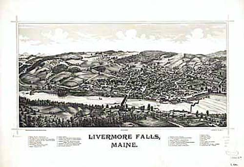 Bird's-eye View of Livermore Falls Bird's-eye View of Livermore Falls