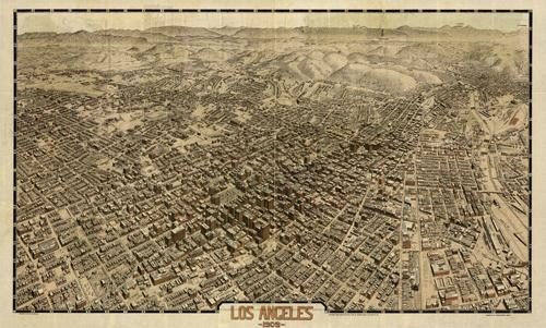 Bird's-eye View of Los Angeles