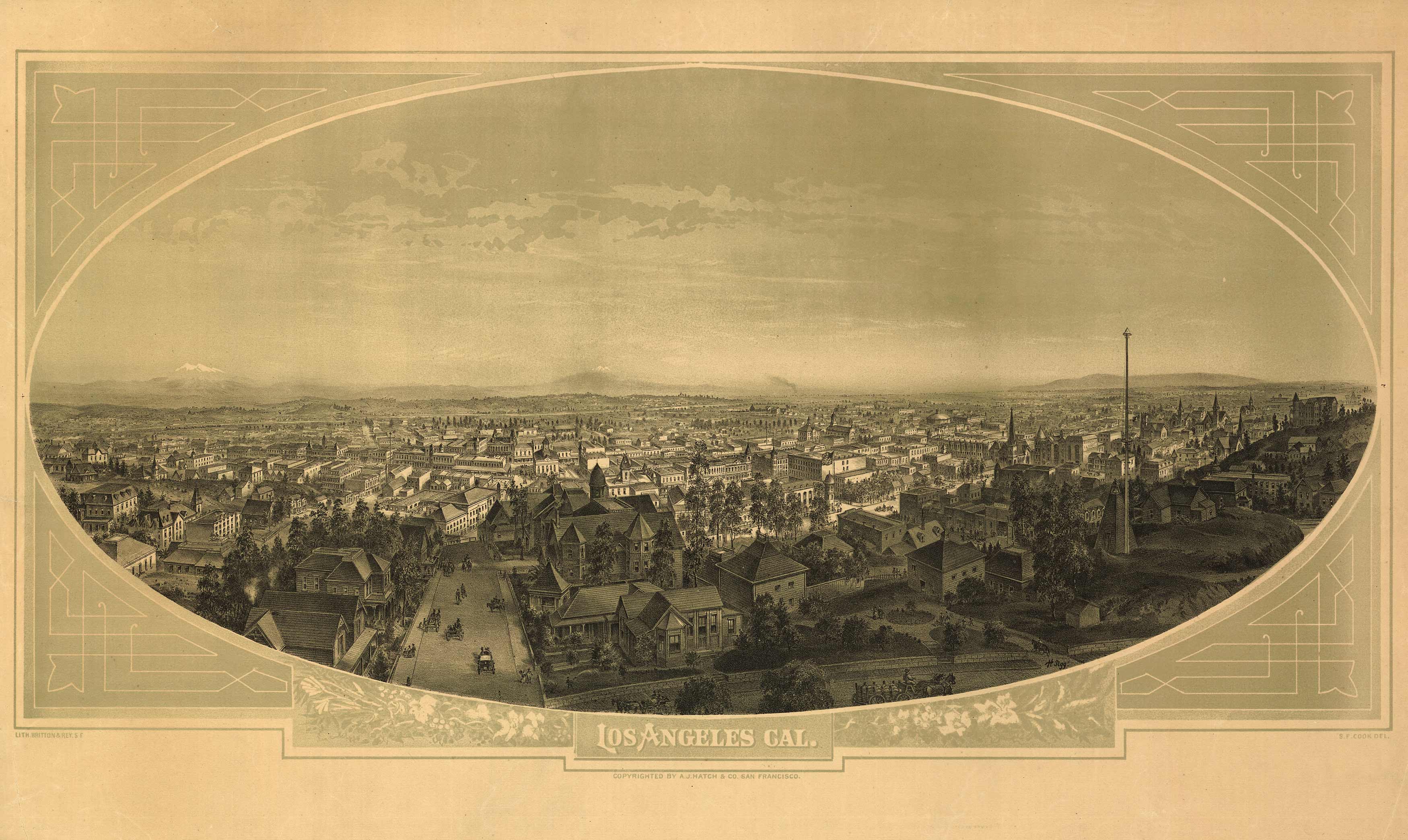 Bird's-eye View of Los Angeles Bird's-eye View of Los Angeles