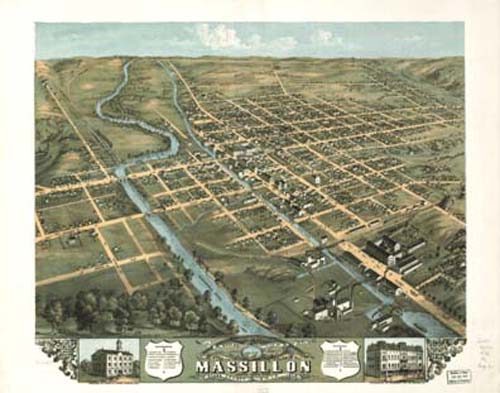 Bird's-eye View of Massillon