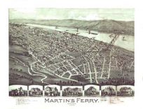 Bird's-eye View of Martins Ferry