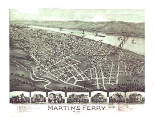 Bird's-eye View of Martins Ferry Bird's-eye View of Martins Ferry
