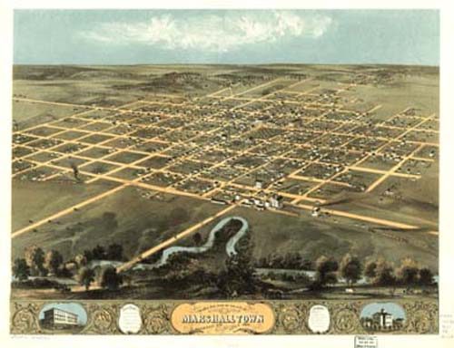 Bird's-eye View of Marshalltown