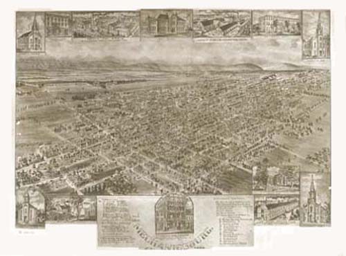 Bird's-eye View of Mechanicsburg