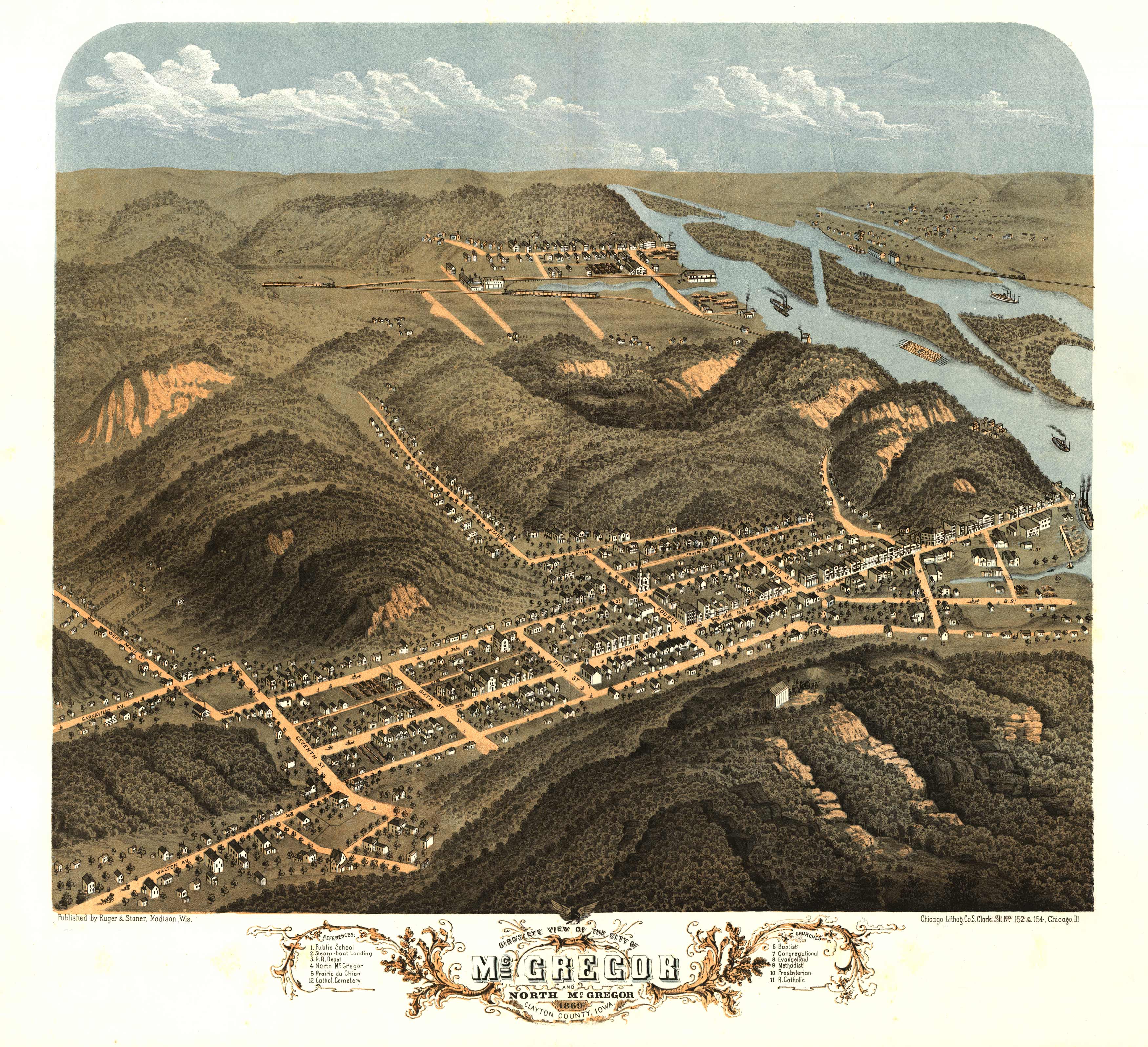 Bird's-eye View of McGregor and North McGregor Bird's-eye View of McGregor and North McGregor