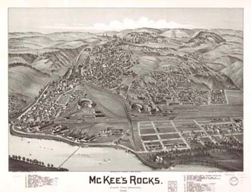 Bird's-eye View of McKees Rocks