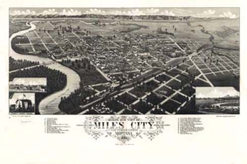 Bird's-eye View of Miles City