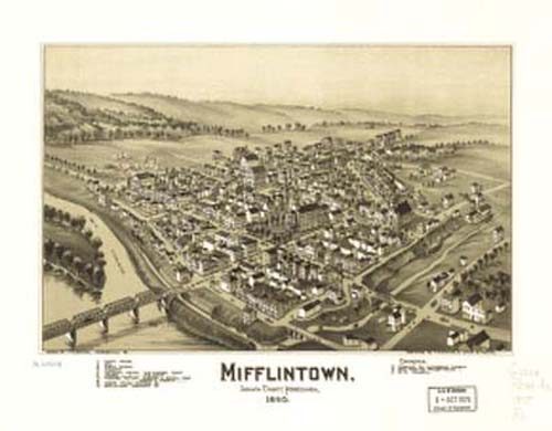 Bird's-eye View of Mifflintown