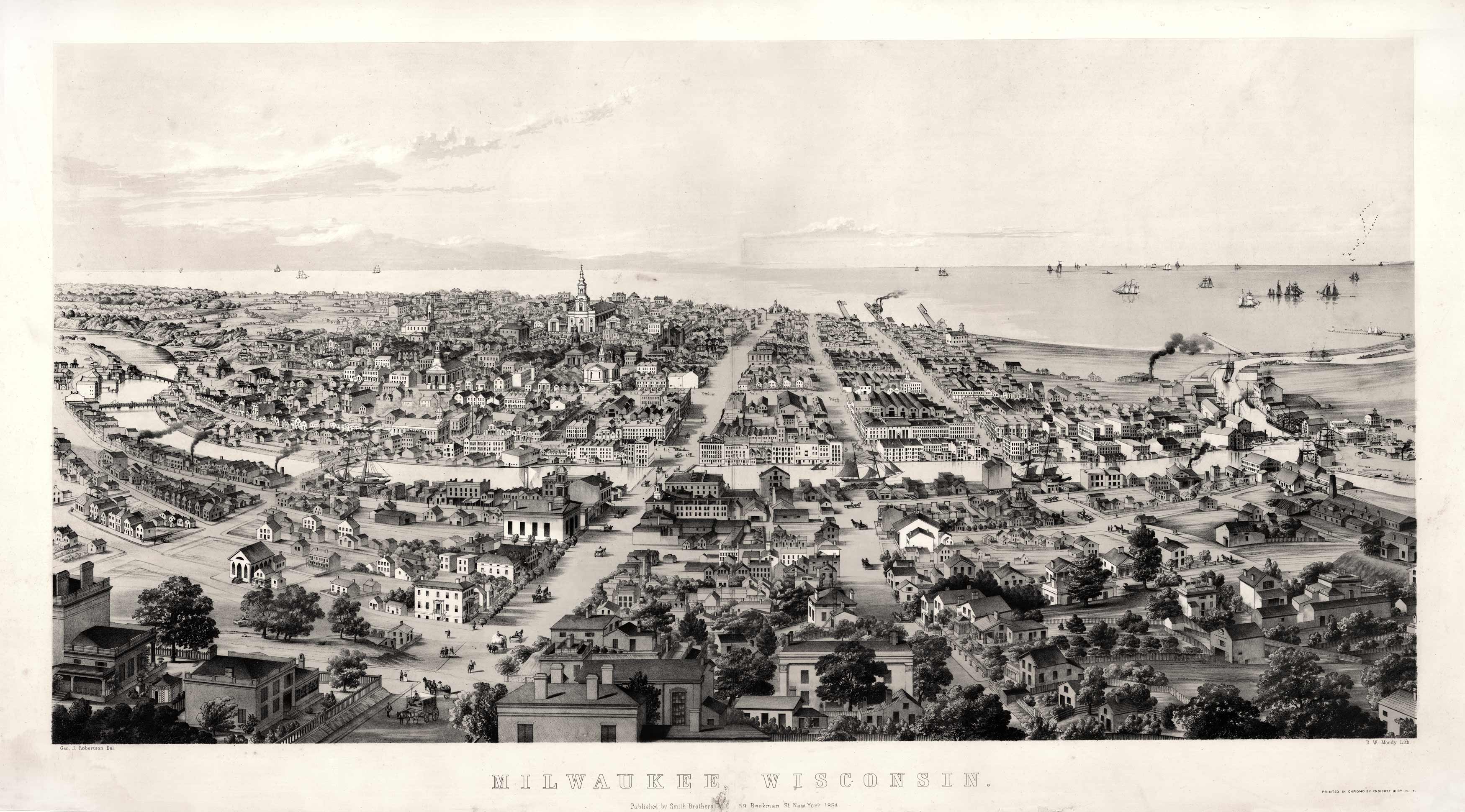 Bird's-eye View of Milwaukee Bird's-eye View of Milwaukee