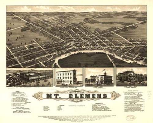 Bird's-eye View of Mt. Clemens