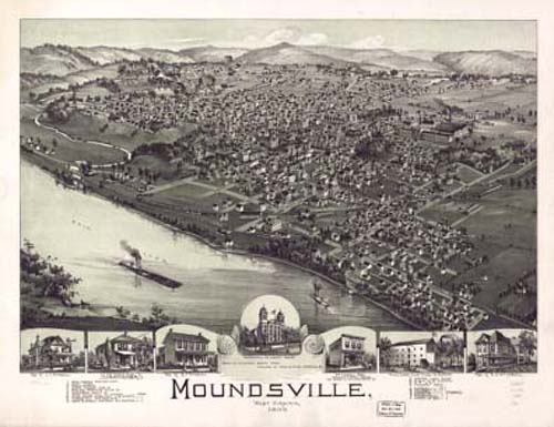 Bird's-eye View of Moundsville Bird's-eye View of Moundsville