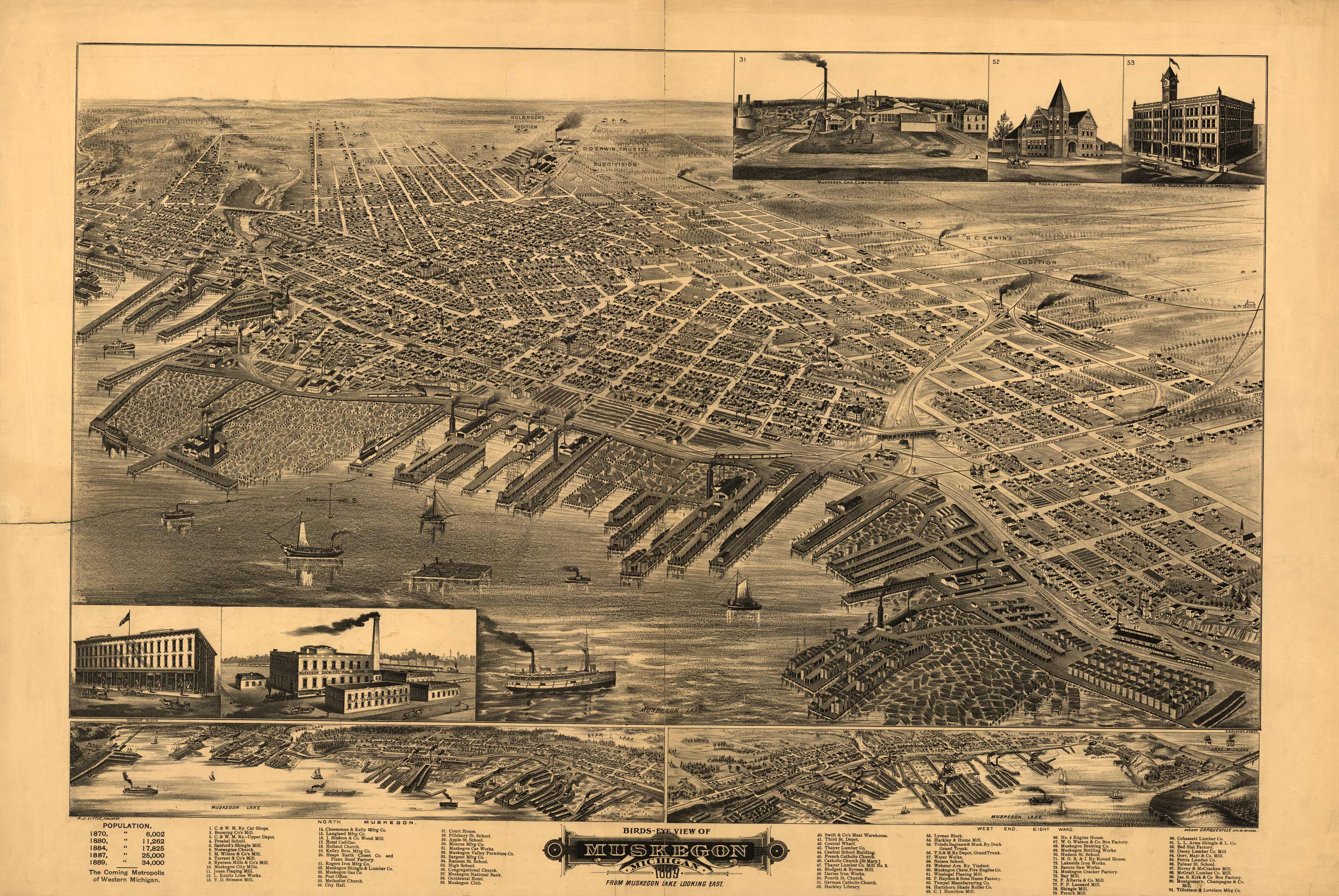 Bird's-eye View of Muskegon Bird's-eye View of Muskegon