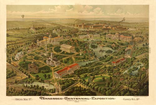 Bird's-eye View of Nashville(Tennessee Centennial Exposition) Bird's-eye View of Nashville(Tennessee Centennial Exposition)