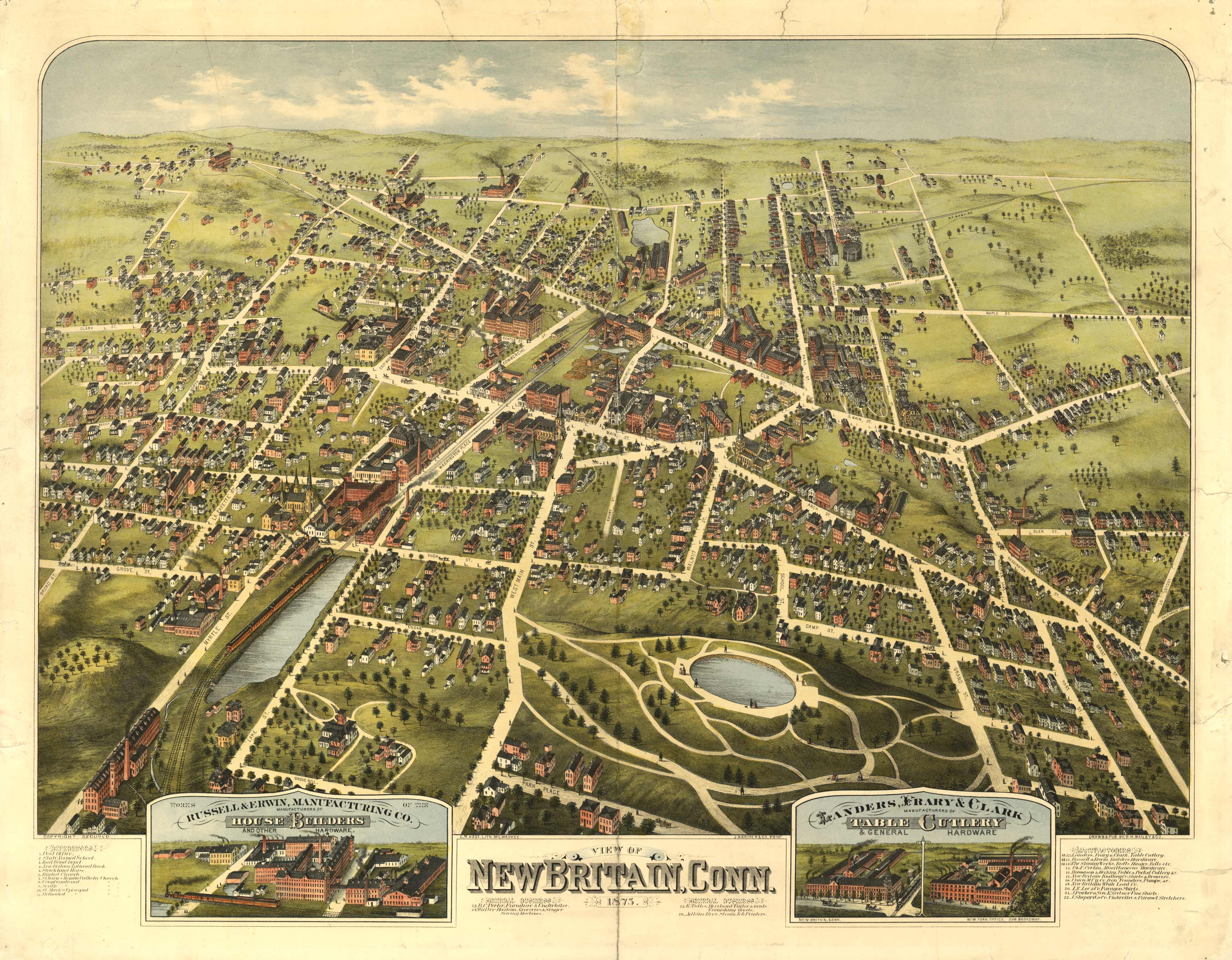 Bird's-eye View of New Britain Bird's-eye View of New Britain