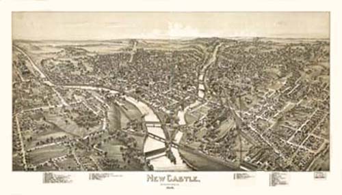 Bird's-eye View of New Castle