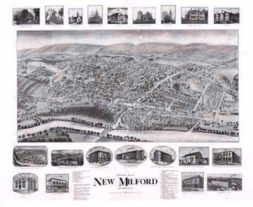 Bird's-eye View of New Milford