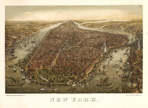 Bird's-eye View of New York City