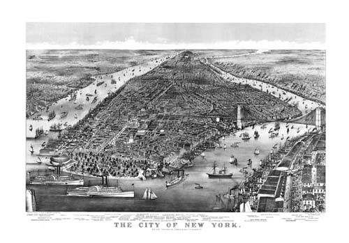 Bird's-eye View of New York City Bird's-eye View of New York City