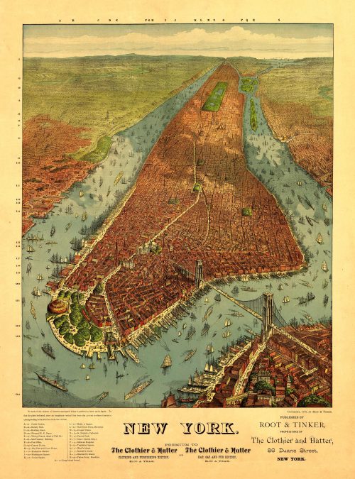 Bird's-eye View of New York City