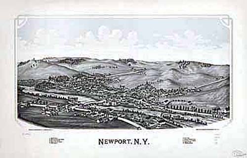 Bird's-eye View of Newport