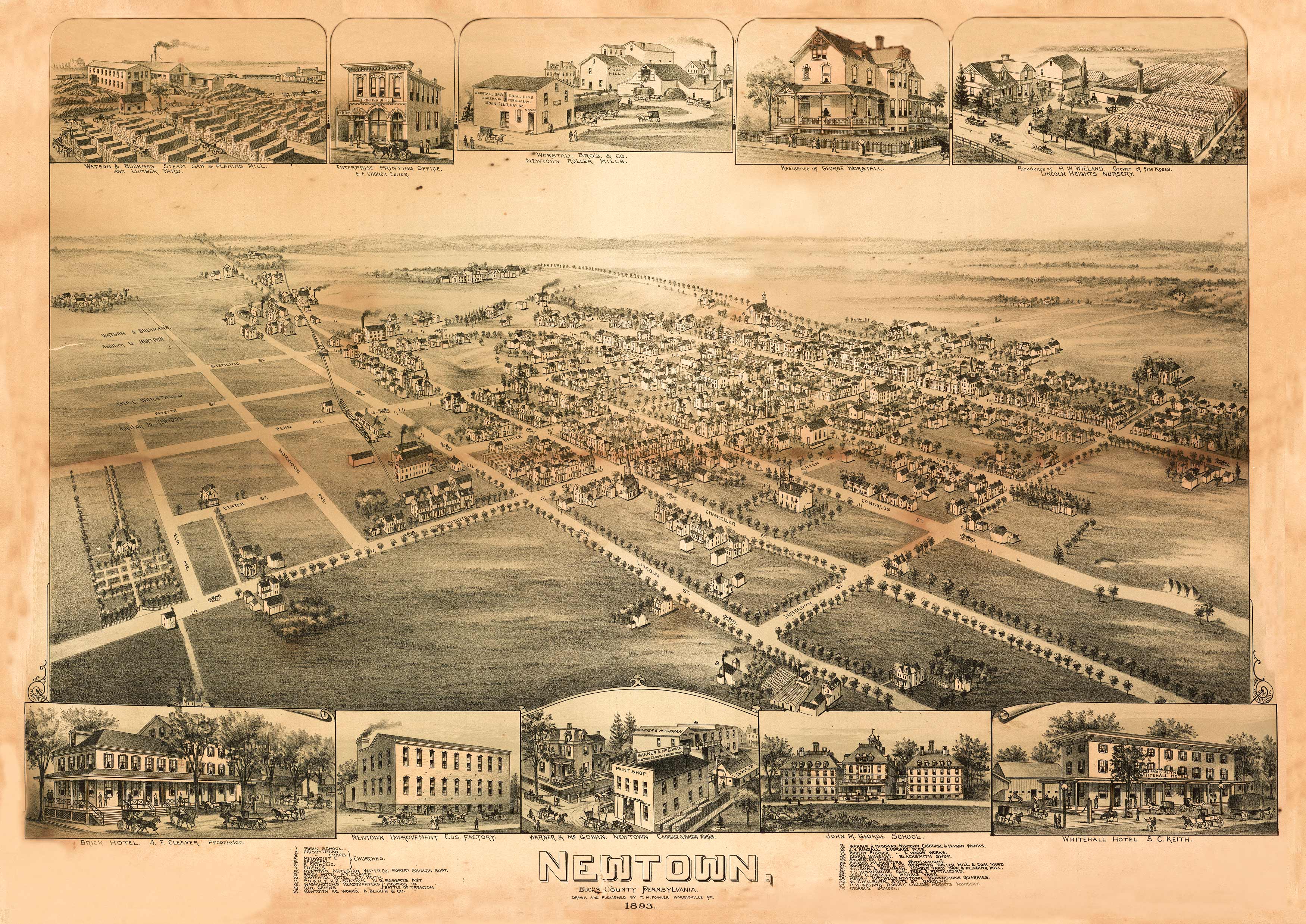 Bird's-eye View of Newtown Bird's-eye View of Newtown