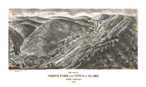 Bird's-eye View of Northfork and Clark