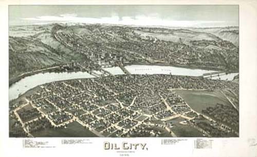 Bird's-eye View of Oil City