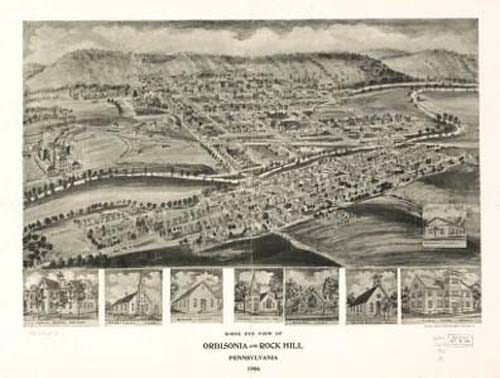 Bird's-eye View of Orbisonia and Rock Hill