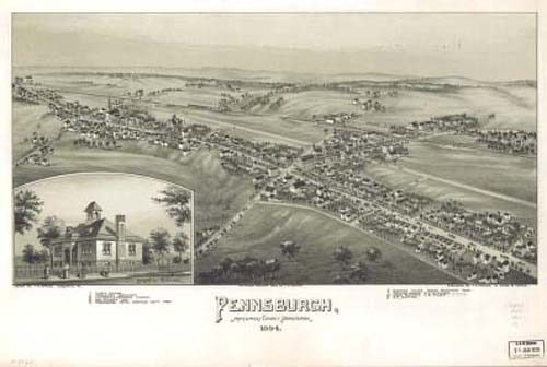 Bird's-eye View of Pennsburgh