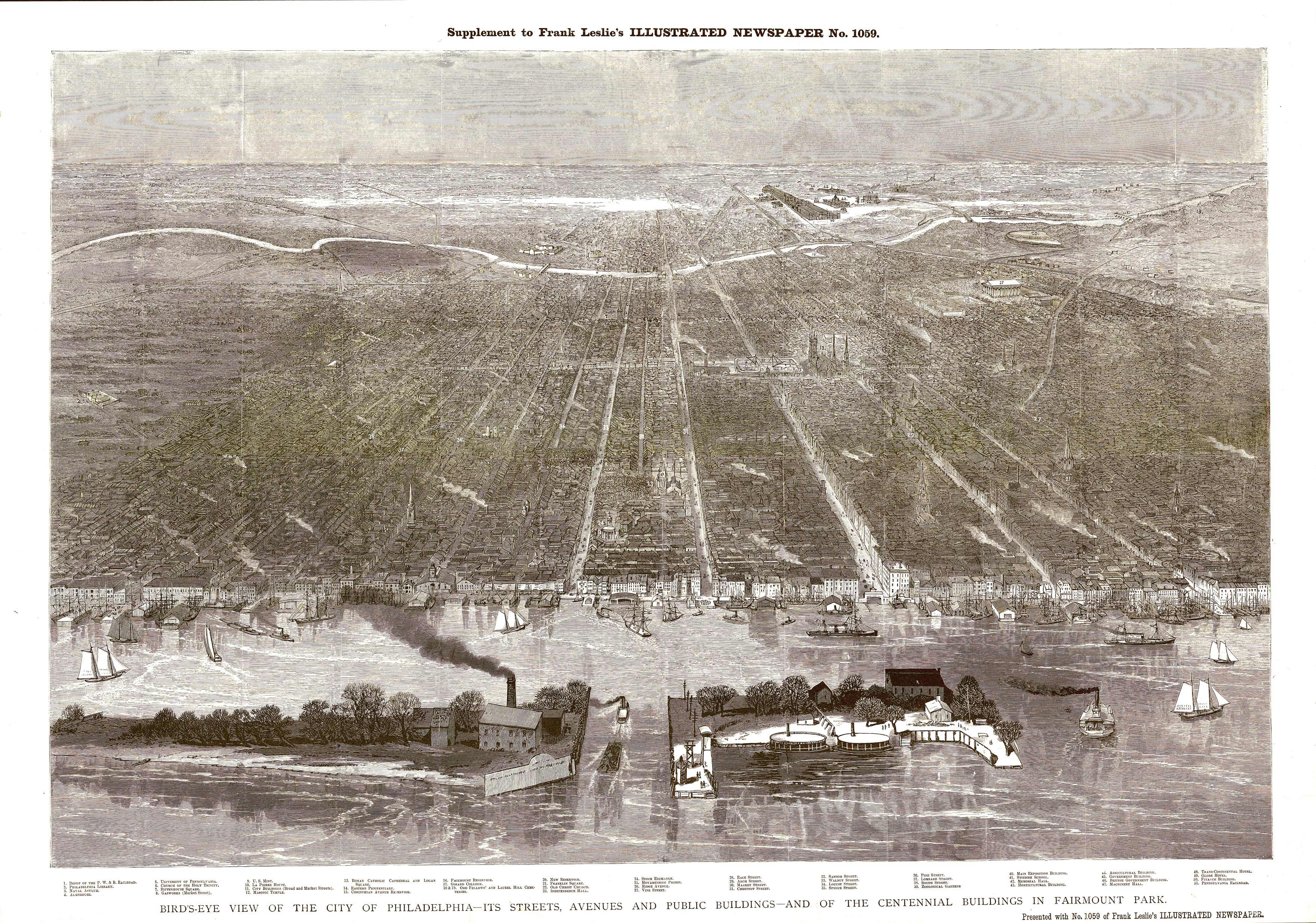 Bird's-eye View of Philadelphia