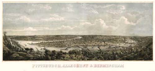 Bird's-eye View of Pittsburgh