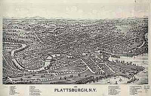 Bird's-eye View of Plattsburgh