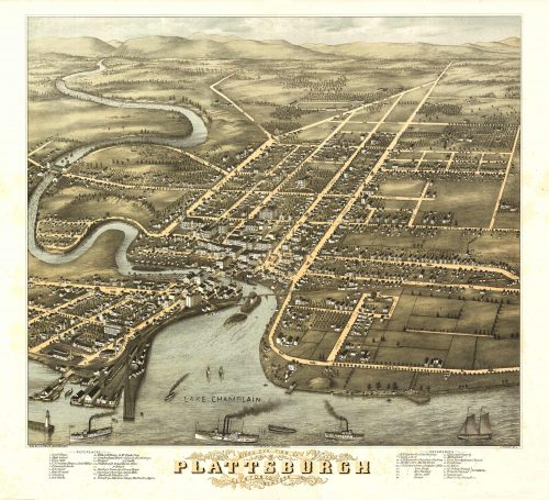 Bird's-eye View of Plattsburgh