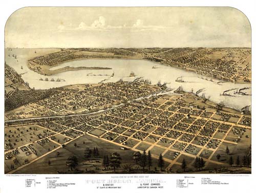 Bird's-eye View of Port Huron Bird's-eye View of Port Huron