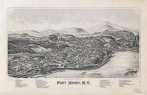 Bird's-eye View of Port Henry