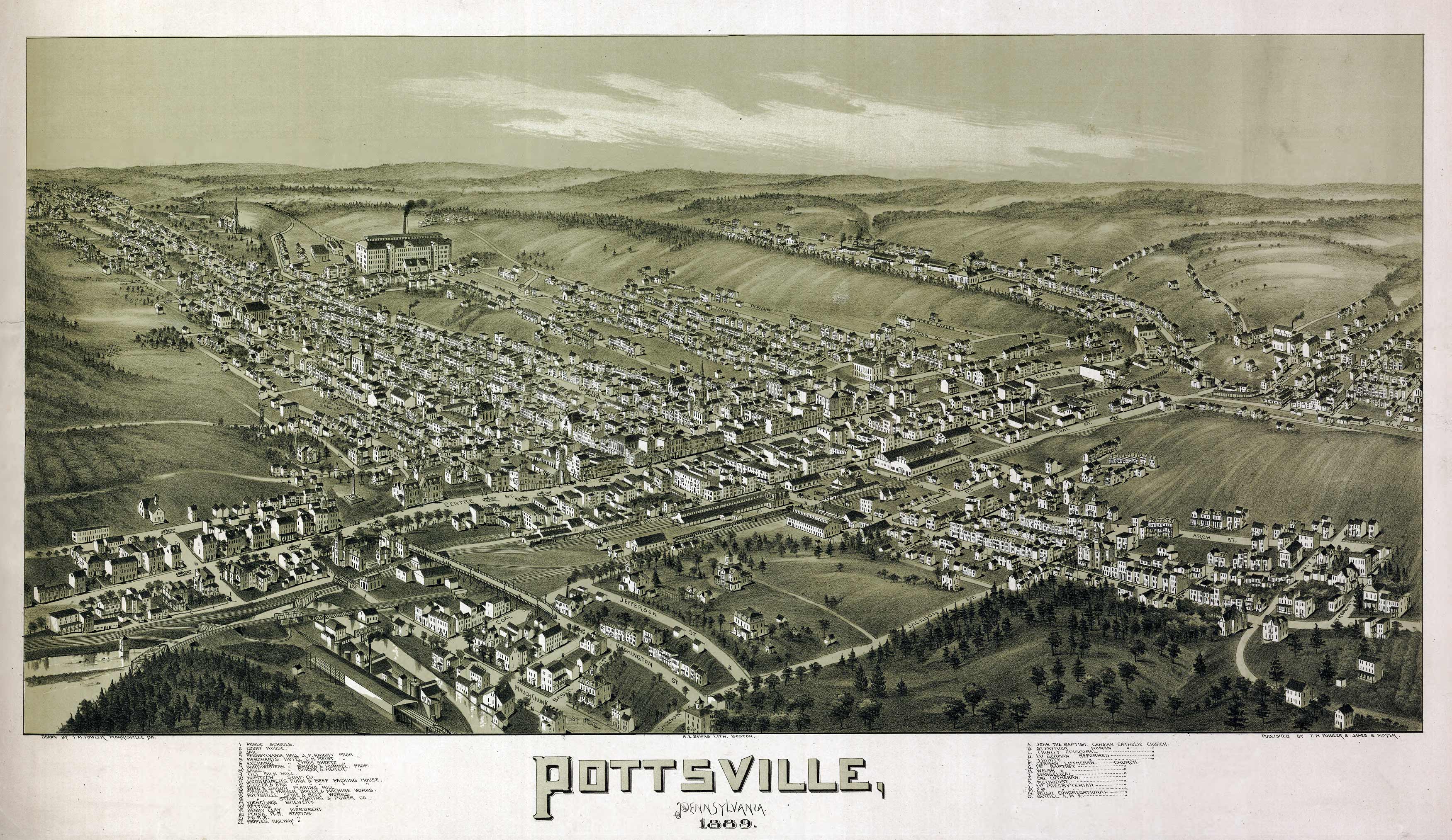 Bird's-eye View of Pottsville