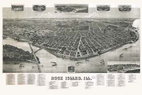 Bird's-eye View of Rock Island