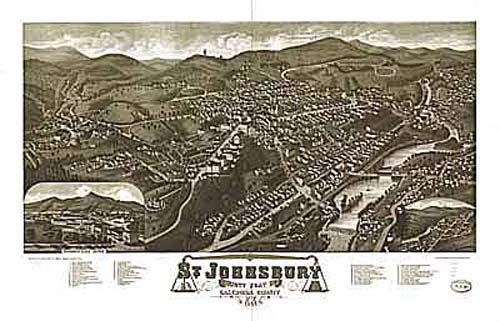 Bird's-eye View of St. Johnsbury