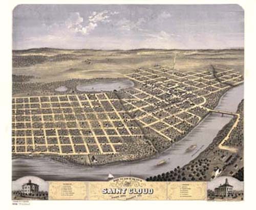 Bird's-eye View of St. Cloud