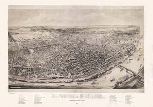 Bird's-eye View of St. Louis