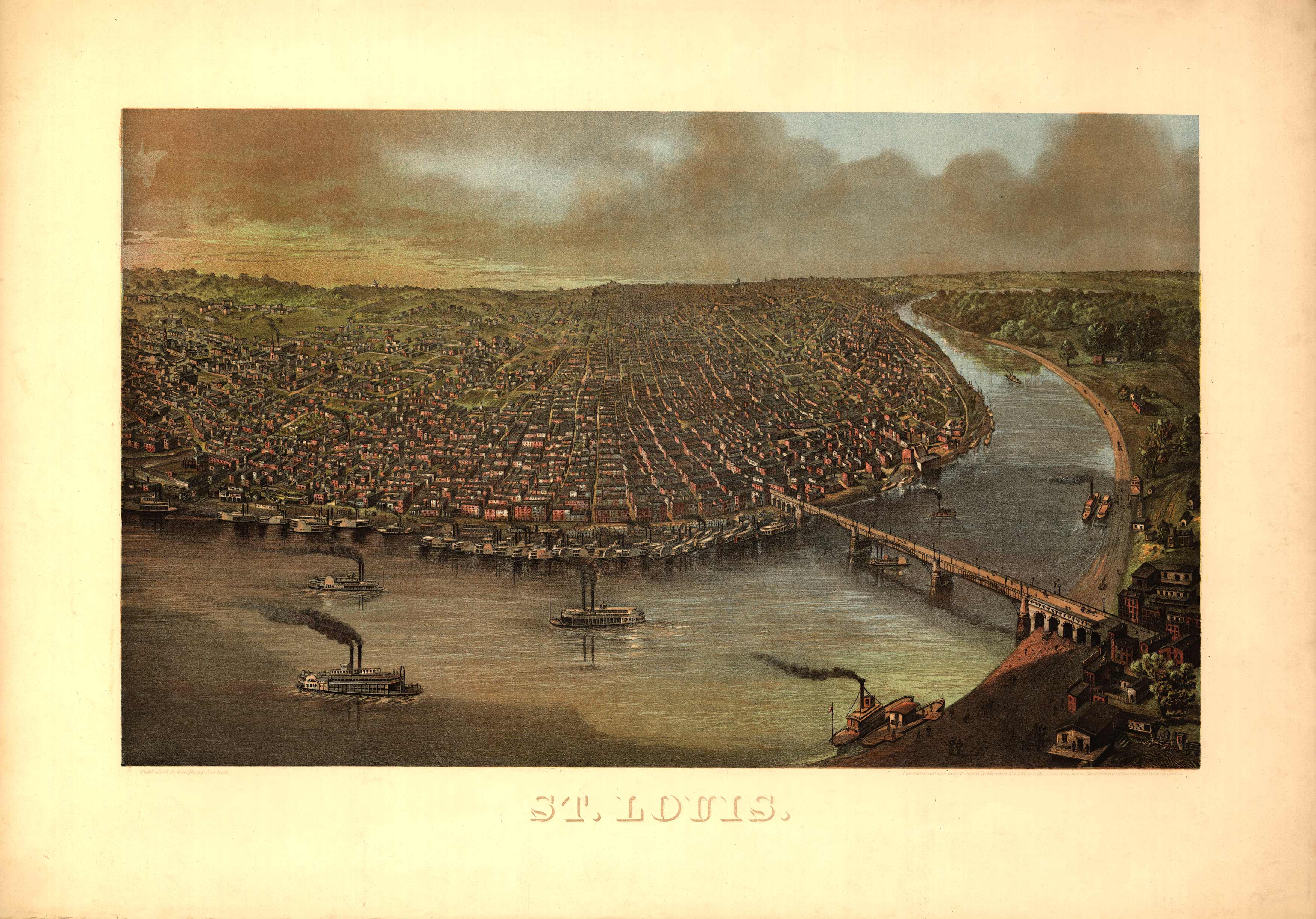 Bird's-eye View of St. Louis Bird's-eye View of St. Louis